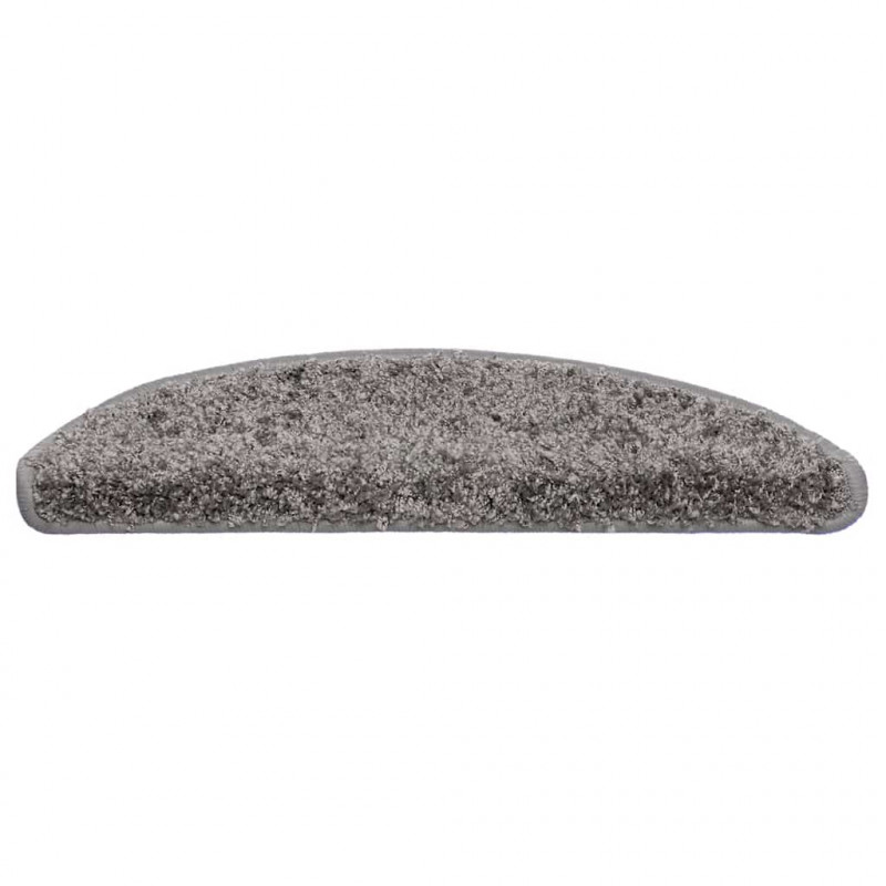 Maty na schody 30 szt. 56x17x3 cm Szare półokrągłe