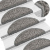 Maty na schody 30 szt. 56x17x3 cm Szare półokrągłe
