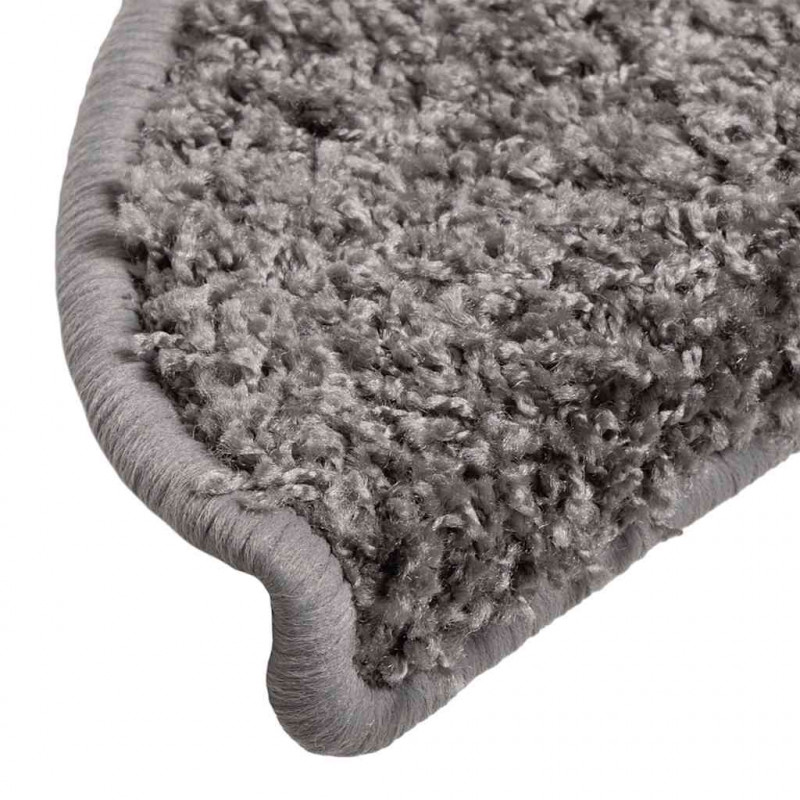 Maty na schody 30 szt. 56x17x3 cm Szare półokrągłe