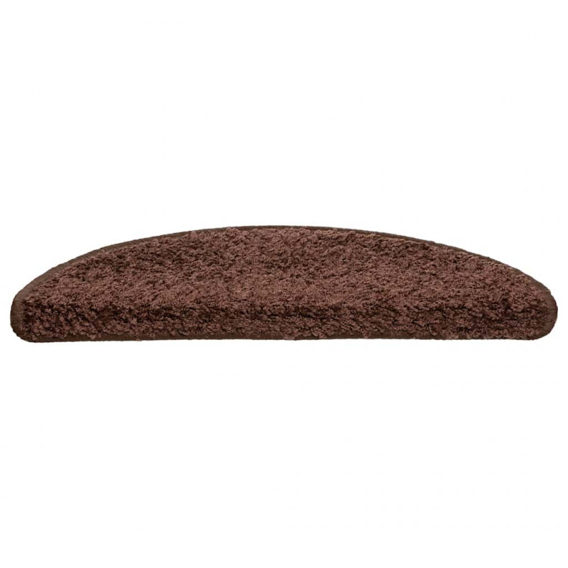 Maty na schody 30 szt. 56x17x3 cm Brązowe półokrągłe