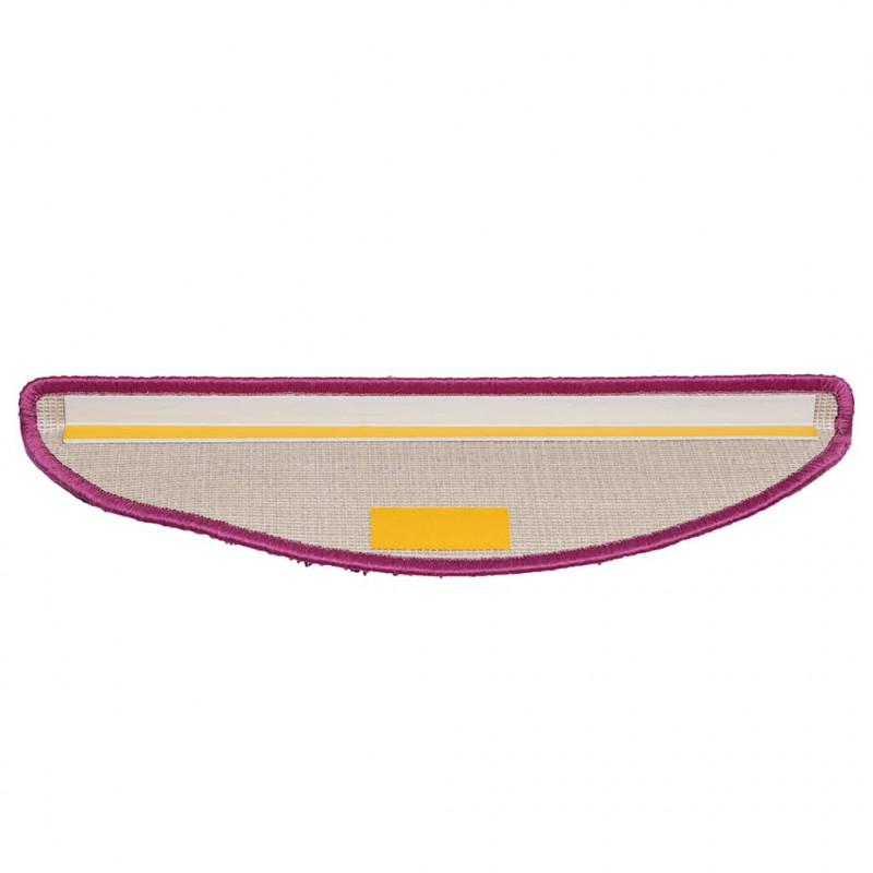 Maty na schody 30 szt. 56x17x3 cm Fioletowe półokrągłe