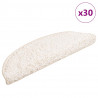 Maty na schody 30 szt. 56x17x3 cm Białe półokrągłe