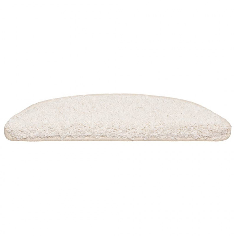 Maty na schody 30 szt. 56x17x3 cm Białe półokrągłe