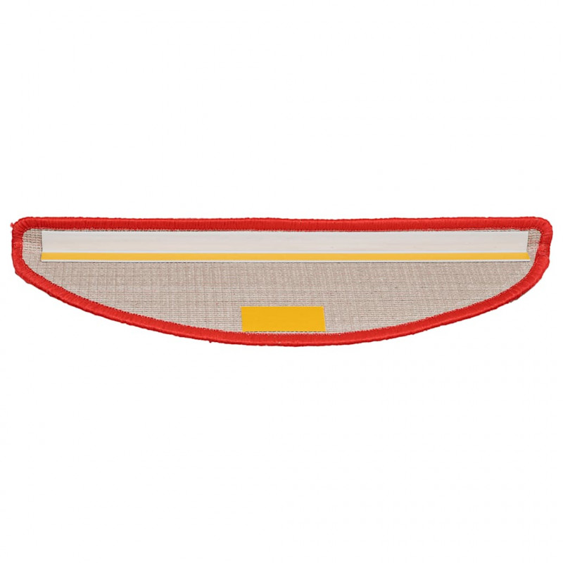 Maty na schody 30 szt. 56x17x3 cm Czerwone półokrągłe