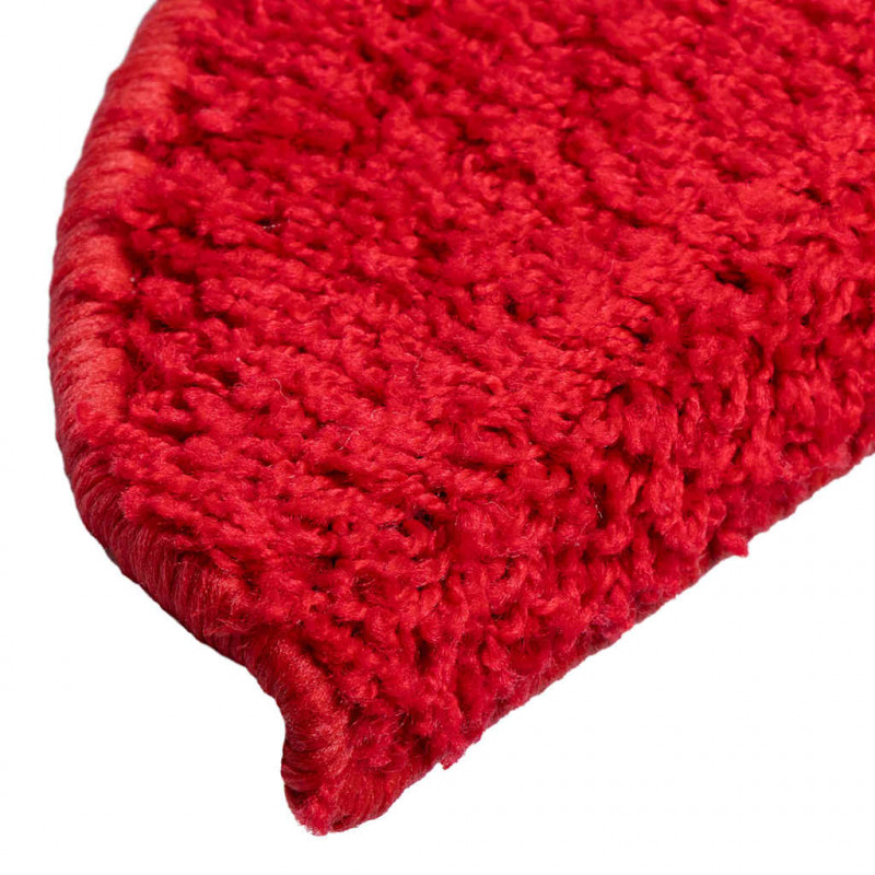 Maty na schody 30 szt. 56x17x3 cm Czerwone półokrągłe