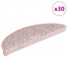 Maty na schody 30 szt. 56x17x3 cm Jasnoróżowe półokrągłe