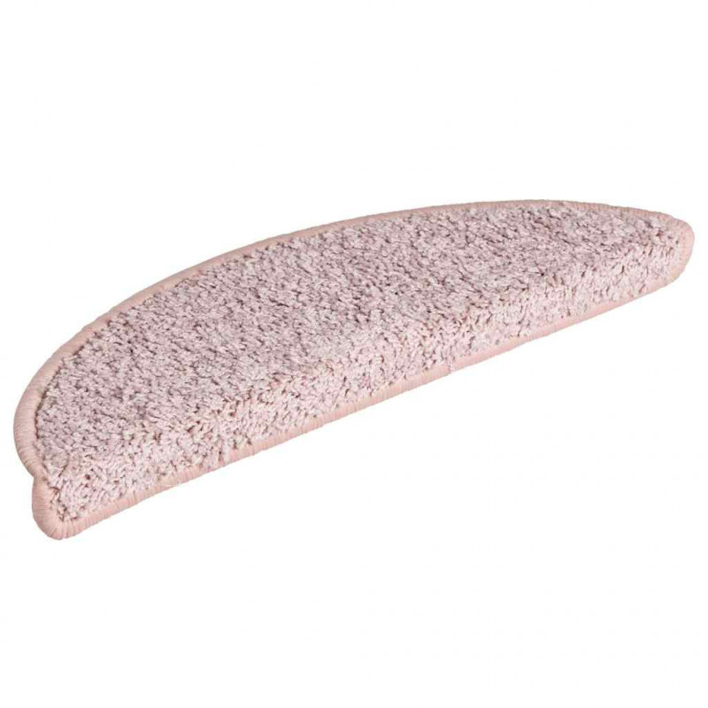 Maty na schody 30 szt. 56x17x3 cm Jasnoróżowe półokrągłe