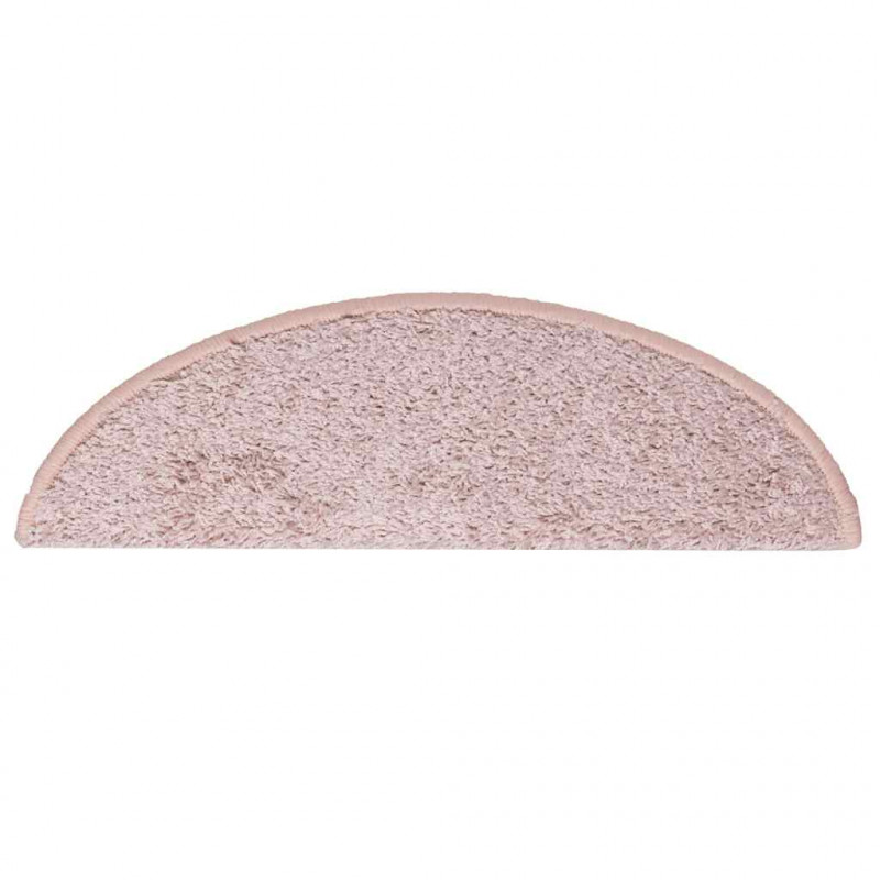 Maty na schody 30 szt. 56x17x3 cm Jasnoróżowe półokrągłe