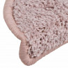Maty na schody 30 szt. 56x17x3 cm Jasnoróżowe półokrągłe