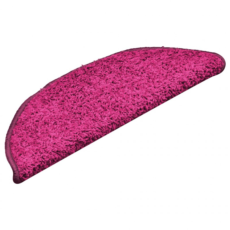 Maty na schody 30 szt. 56x17x3 cm różowe półokrągłe