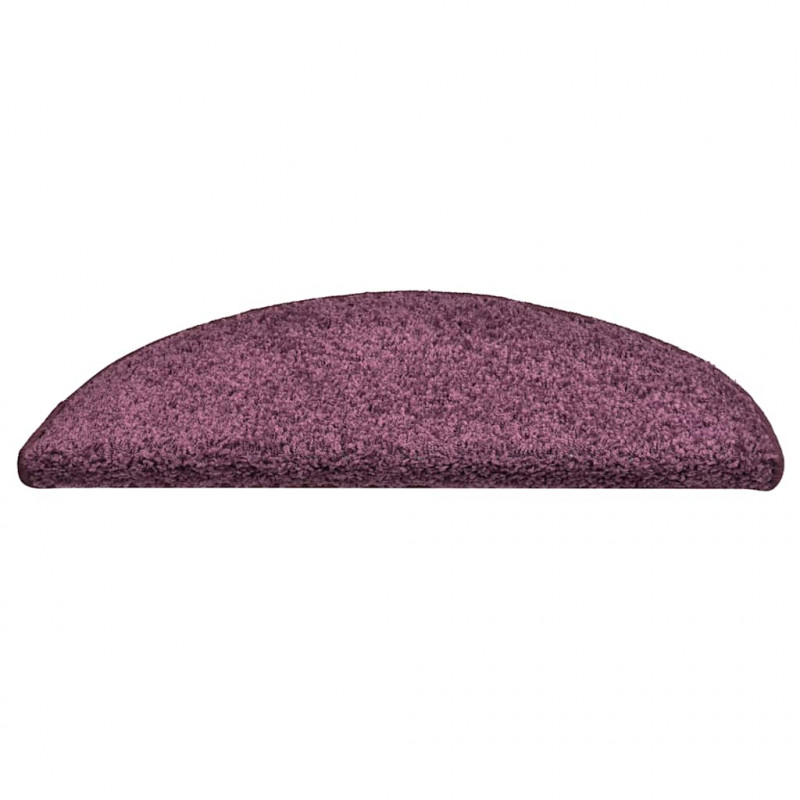 Maty na schody 30 szt. 56x17x3 cm Ciemnofioletowe półokrągłe