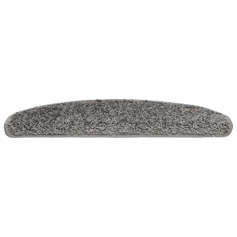 Maty na schody 30 szt. 65x21x4 cm Szare półokrągłe duże