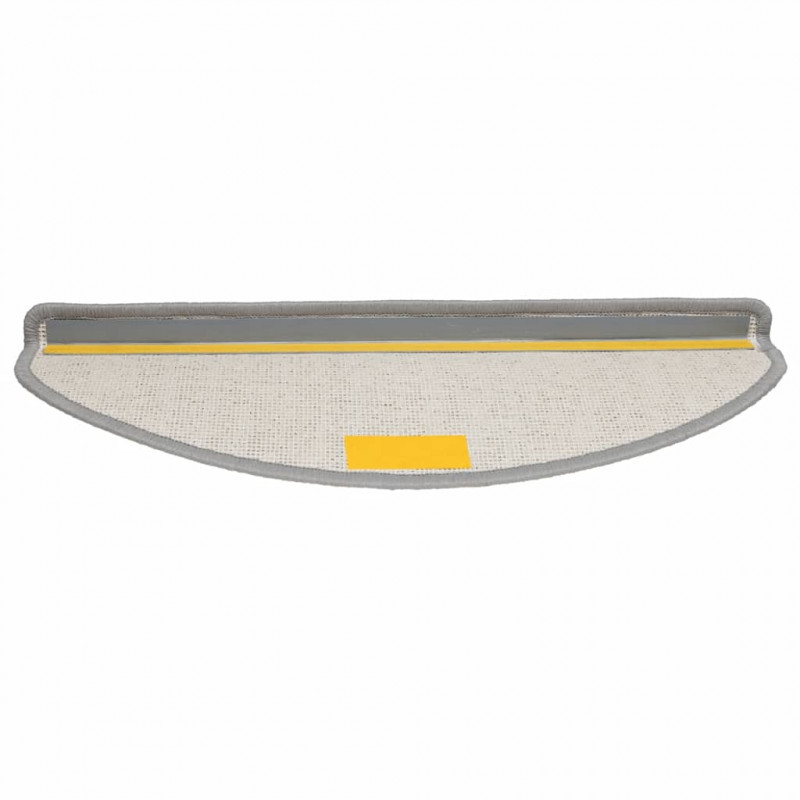 Maty na schody 30 szt. 65x21x4 cm Szare półokrągłe duże