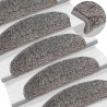 Maty na schody 30 szt. 65x21x4 cm Szare półokrągłe duże