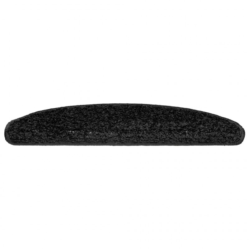 Maty na schody 30 szt. 65x21x4 cm Czarne półokrągłe duże