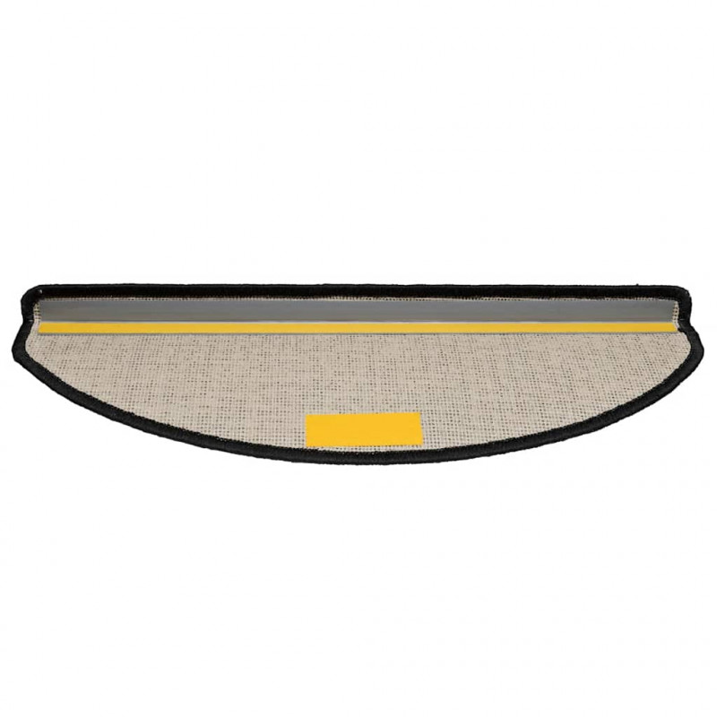Maty na schody 30 szt. 65x21x4 cm Czarne półokrągłe duże
