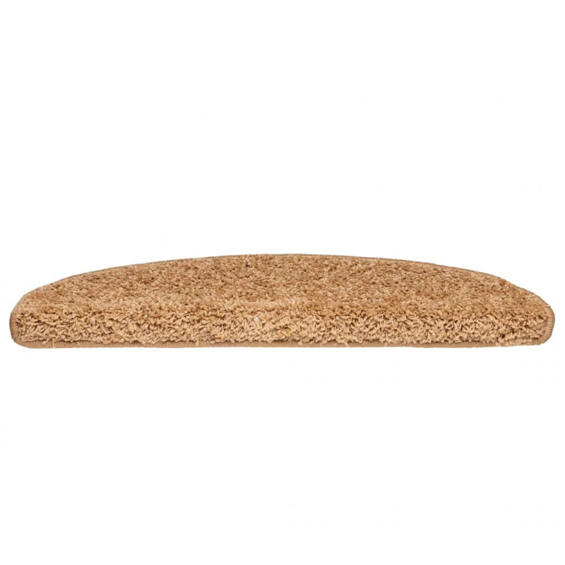 Maty na schody 30 szt. 65x21x4 cm Beżowe półokrągłe duże