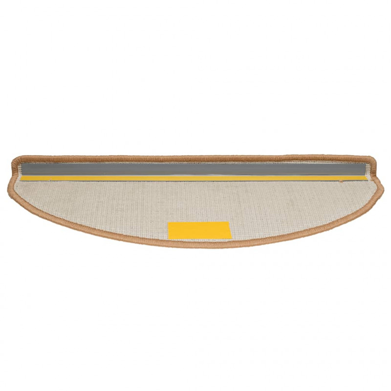 Maty na schody 30 szt. 65x21x4 cm Beżowe półokrągłe duże