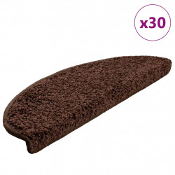 Maty na schody 30 szt. 65x21x4 cm Brązowe półokrągłe duże