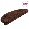 Maty na schody 30 szt. 65x21x4 cm Brązowe półokrągłe duże