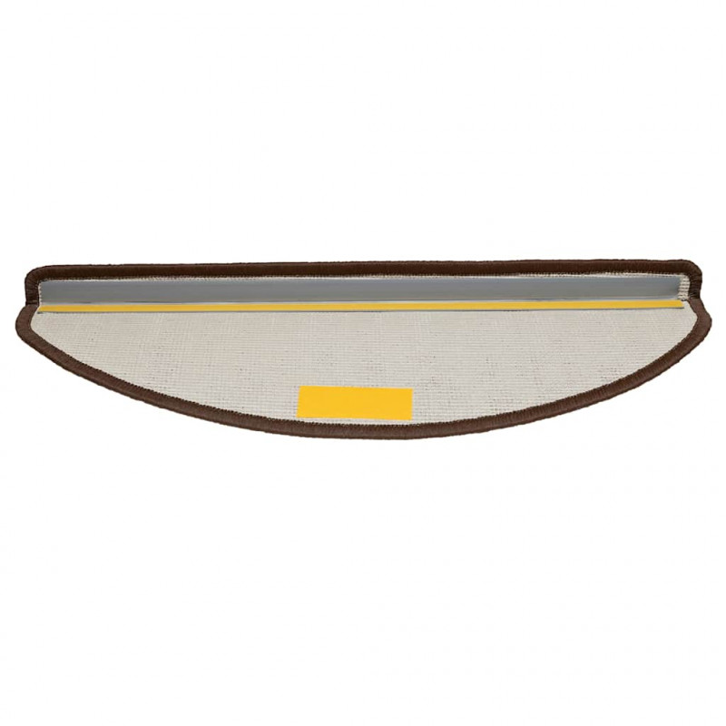 Maty na schody 30 szt. 65x21x4 cm Brązowe półokrągłe duże