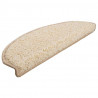 Maty na schody 30 szt. 65x21x4 cm Kremowe półokrągłe duże