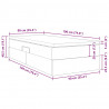 Łóżko z miejscem na przechowywanie i materacem Szary