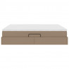 Łóżko z miejscem na przechowywanie i materacem Cappuccino