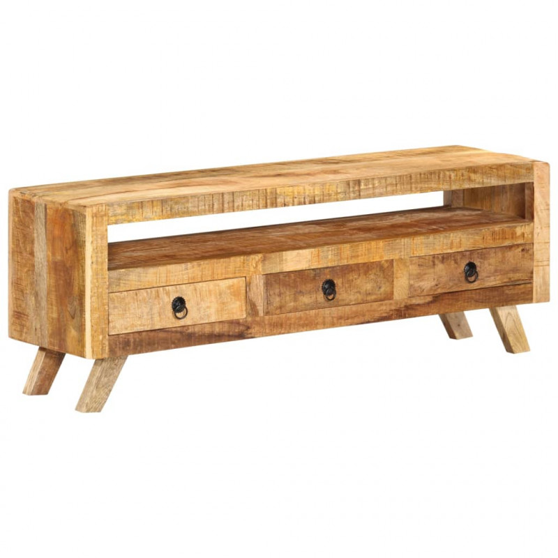 Szafka pod telewizor, 110x30x40 cm, lite drewno mango