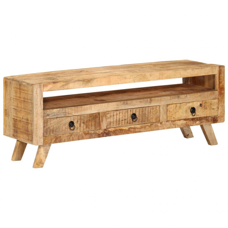Szafka pod telewizor, 110x30x40 cm, lite drewno mango