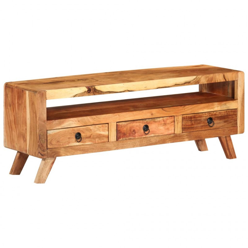 Szafka pod telewizor, 110x30x40 cm, lite drewno akacjowe