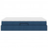 Łóżko z miejscem na przechowywanie i materacem Niebieski