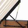 Łóżko z miejscem do przechowywania Ciemnoszary 140 x 200 cm