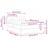 Łóżko z miejscem do przechowywania Jasnoszary 140 x 200 cm