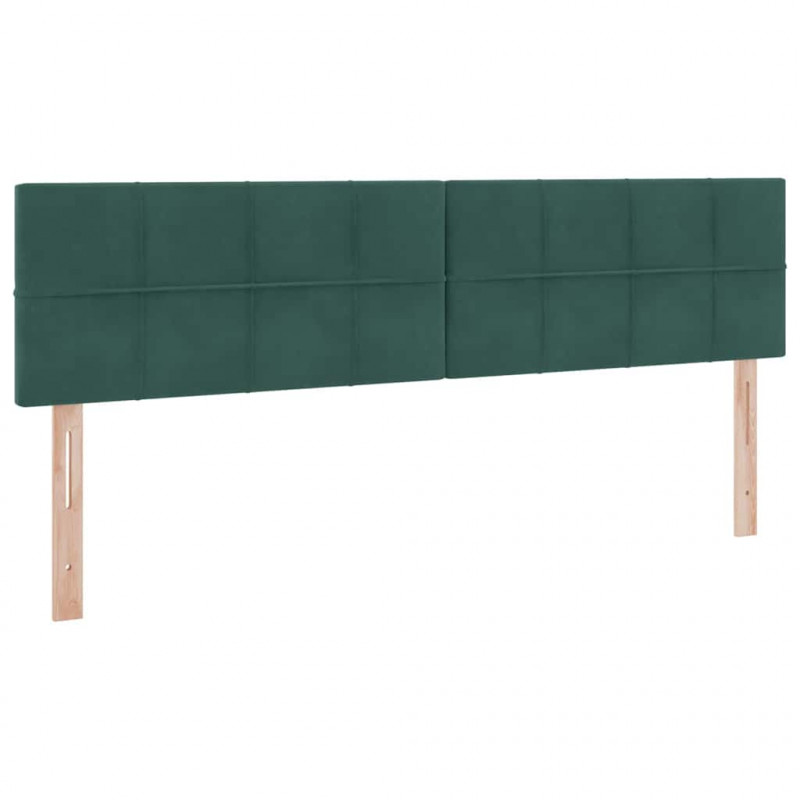 Łóżko z miejscem do przechowywania Ciemna zieleń 100 x 200 cm