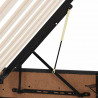 Łóżko z miejscem do przechowywania Czarny 180 x 200 cm Aksamit