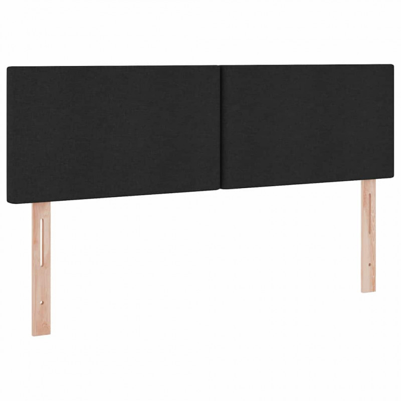 Łóżko z miejscem na przechowywanie i LED Czarny 140 x 190 cm