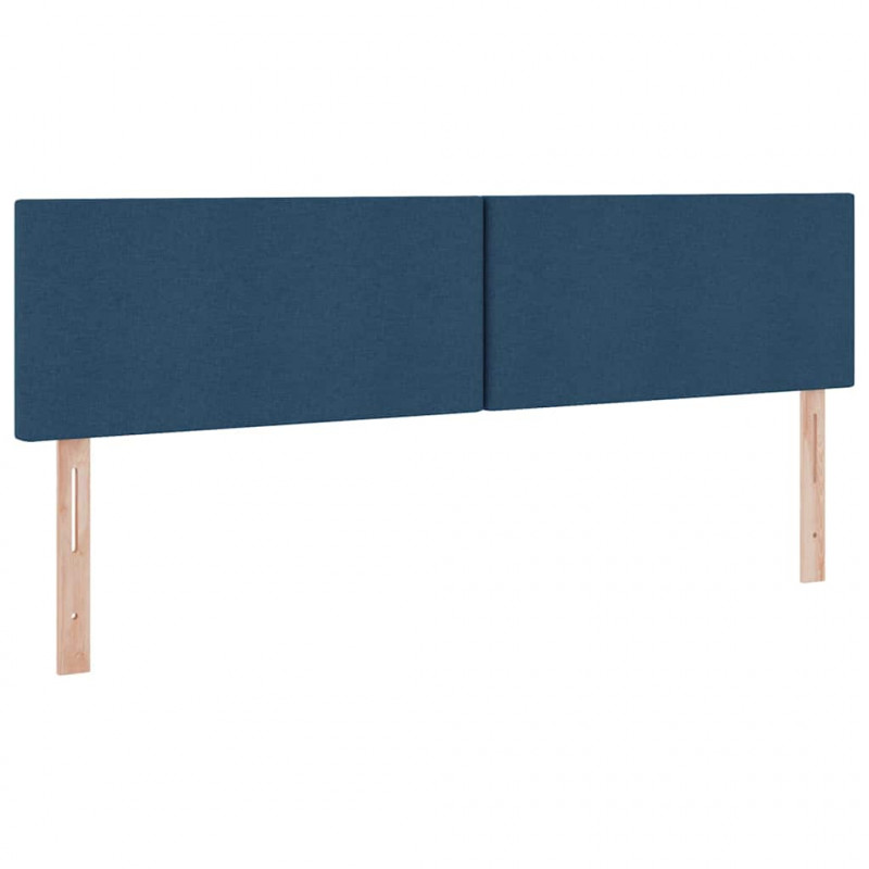 Łóżko z miejscem na przechowywanie i LED Niebieski 160 x 200 cm