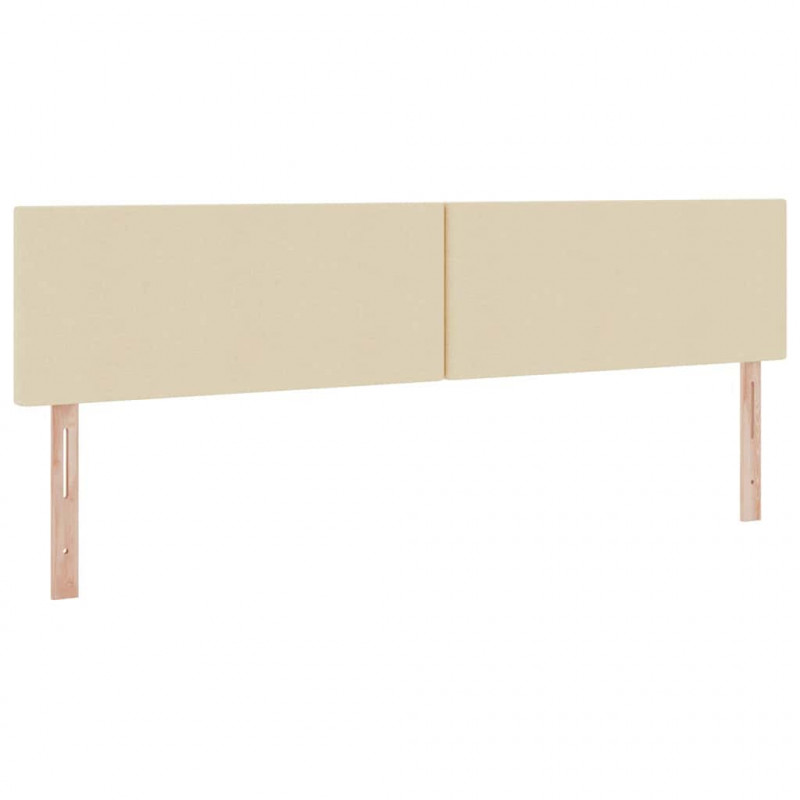 Łóżko z miejscem na przechowywanie i LED Kremowy 200 x 200 cm