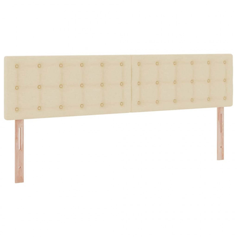 Łóżko z miejscem na przechowywanie i LED Kremowy 160 x 200 cm