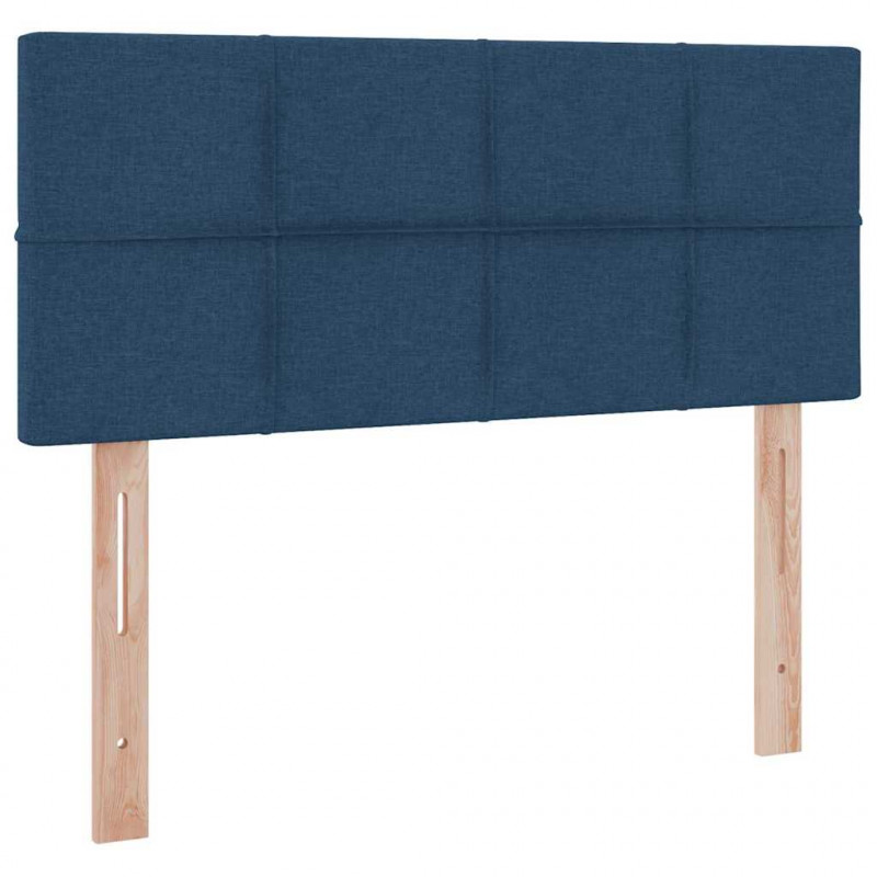 Łóżko z miejscem na przechowywanie i LED Niebieski 120 x 190 cm