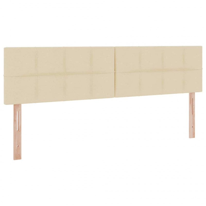 Łóżko z miejscem na przechowywanie i LED Kremowy 160 x 200 cm