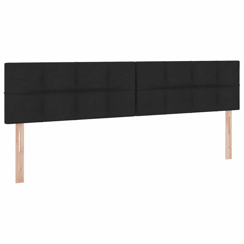 Łóżko z miejscem na przechowywanie i LED Czarny 200 x 200 cm