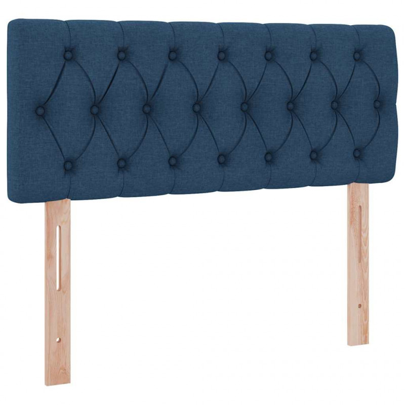 Łóżko z miejscem na przechowywanie i LED Niebieski 120 x 190 cm
