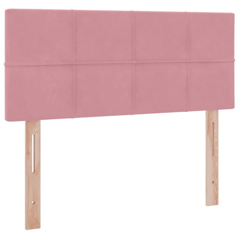 Łóżko z miejscem na przechowywanie i LED Różowy 120 x 190 cm