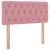 Łóżko z miejscem na przechowywanie i LED Różowy 90 x 200 cm