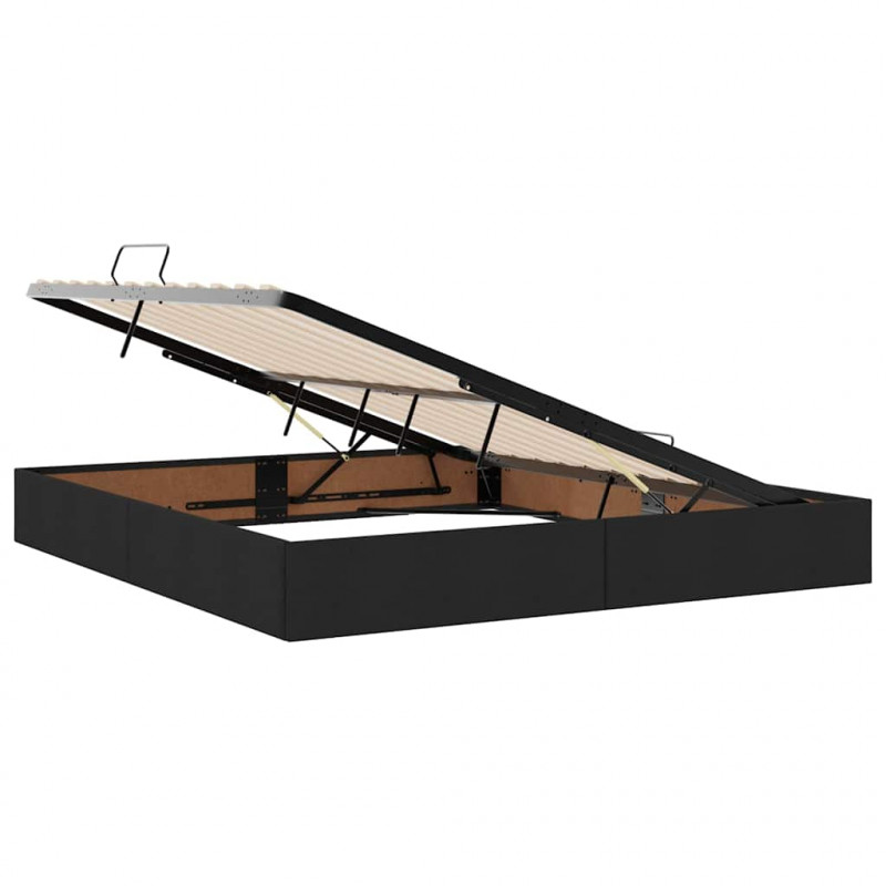 Łóżko z miejscem na przechowywanie i materacem 160 x 200 cm