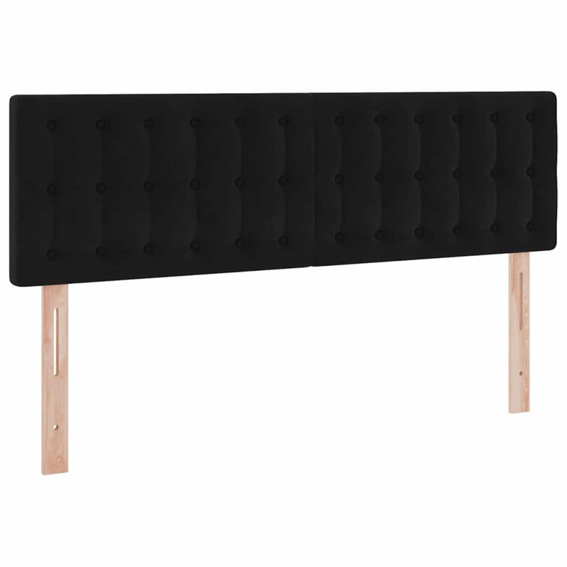 Łóżko z miejscem na przechowywanie i LED Czarny 140 x 190 cm