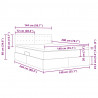 Łóżko z miejscem na przechowywanie i LED Czarny 140 x 200 cm