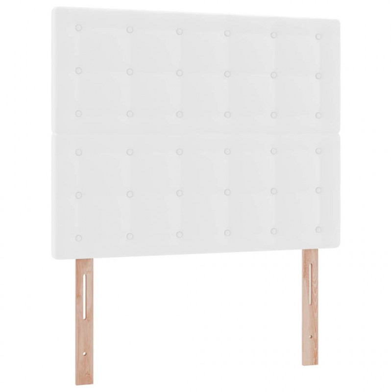 Łóżko z miejscem na przechowywanie i LED Biały 120 x 190 cm